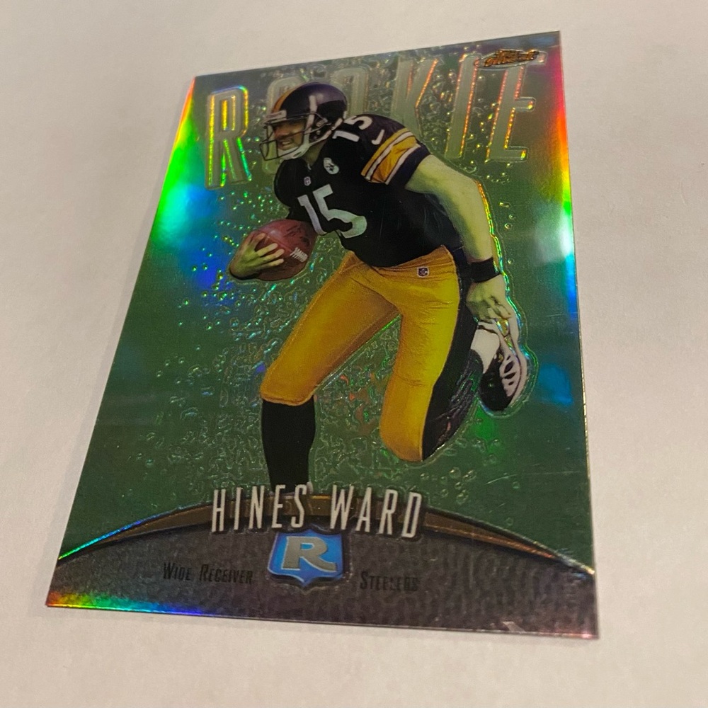 Hines Ward RC Rookie Rare Refractor 1998 Topps Finest Football Card #148 - Picture 3 of 3